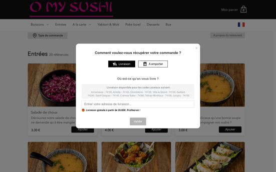 o my sushi click & collect
